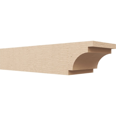 Ekena Millwork 6in. W x 4in. H x 20in. L Mediterranean Woodgrain TimberThane Rafter Tail, Primed Tan RFTUR06X04X20MEDRCPR